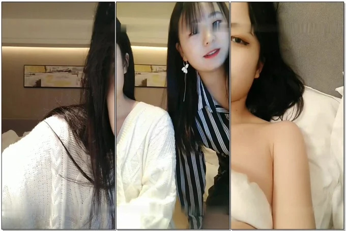 长相清纯萌萌哒妹子与姐妹联手双人自慰秀  