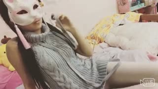 微博猫性少女VIP图包视频之高领毛衣，54P 4V