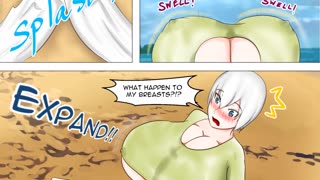 The huger game Ch02 - A fairy tail parody - Inflation Hentai comic