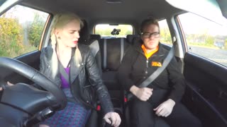 Fake Driving School Sexy Russian teacher creampied